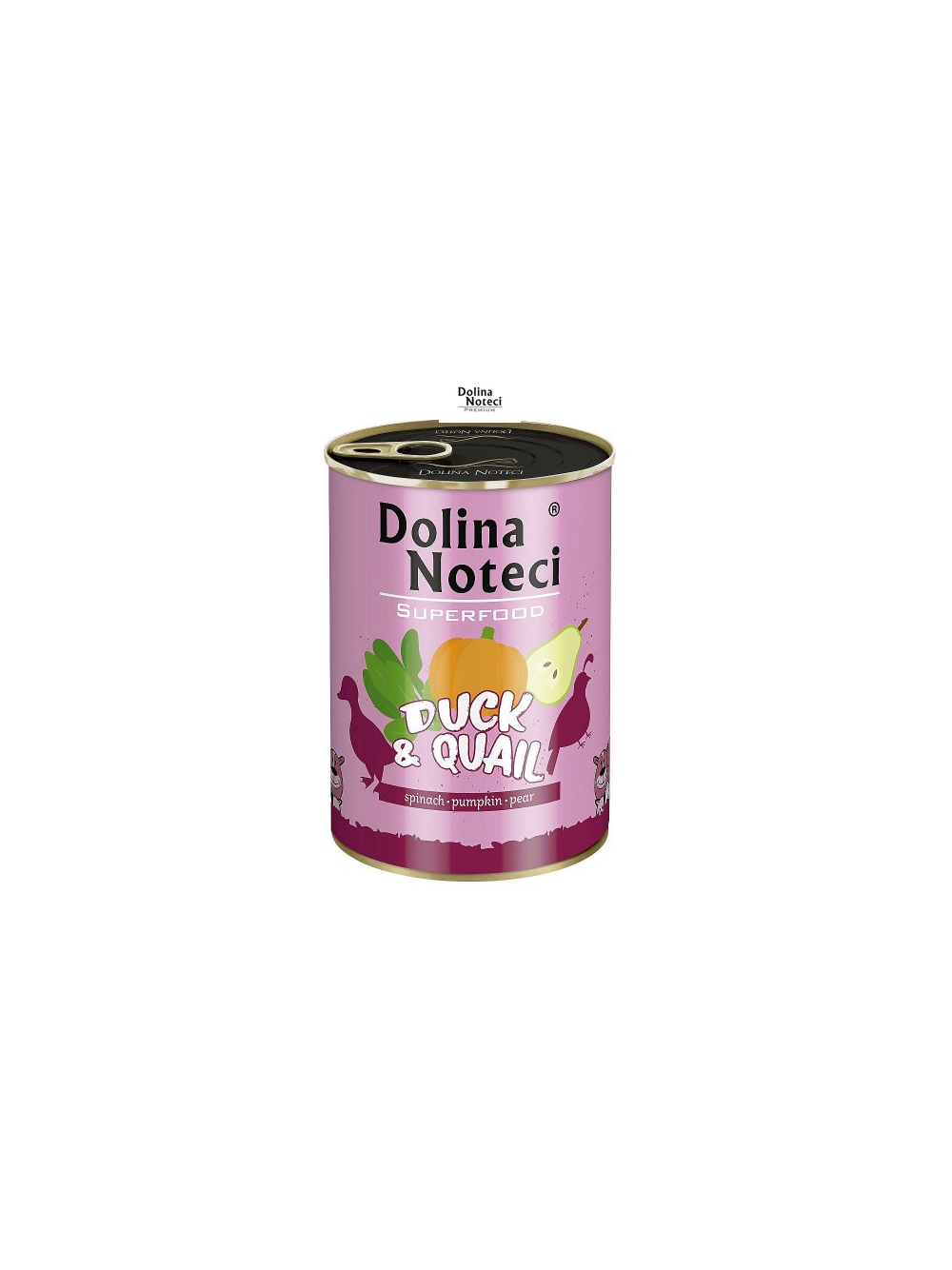 DOLINA NOTECI PREMIUM SUPERFOOD kaczka i przepiórka 6x400g