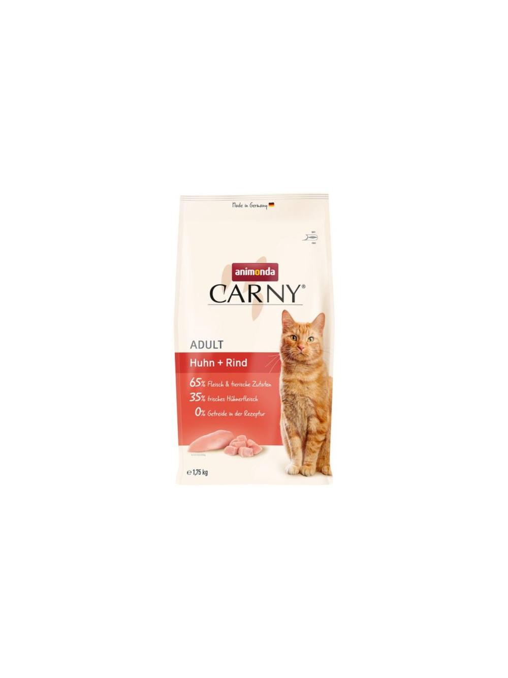 ANIMONDA Cat Carny Adult karma sucha dla kota Kurczak Wołowina 1,75kg
