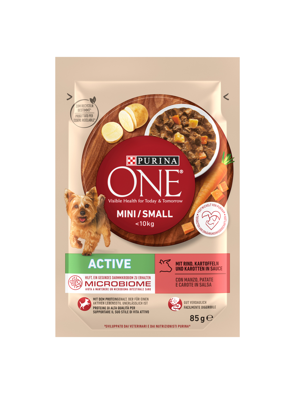 Purina One Mini/Small Active Karma dla psów 26x85g