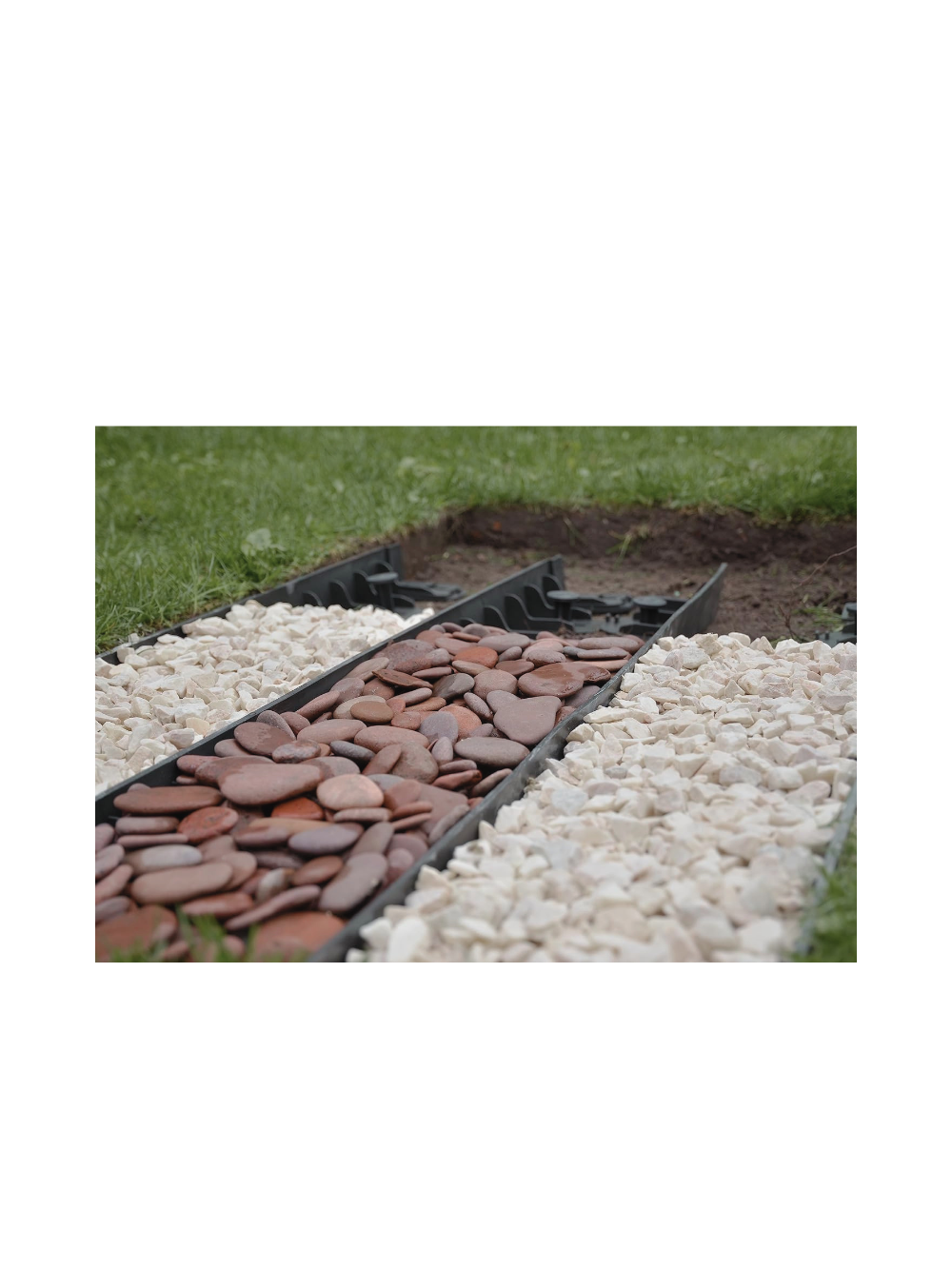 Elastyczne obrzeże ogrodowe 800 x 80 x 60 - czarny