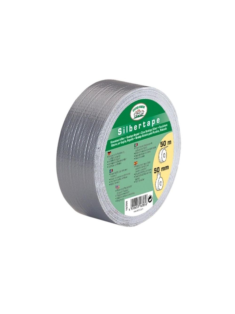 Kerbl Bandaż Silbertape do racic i kopyt, 50 m x 50 mm, srebrny