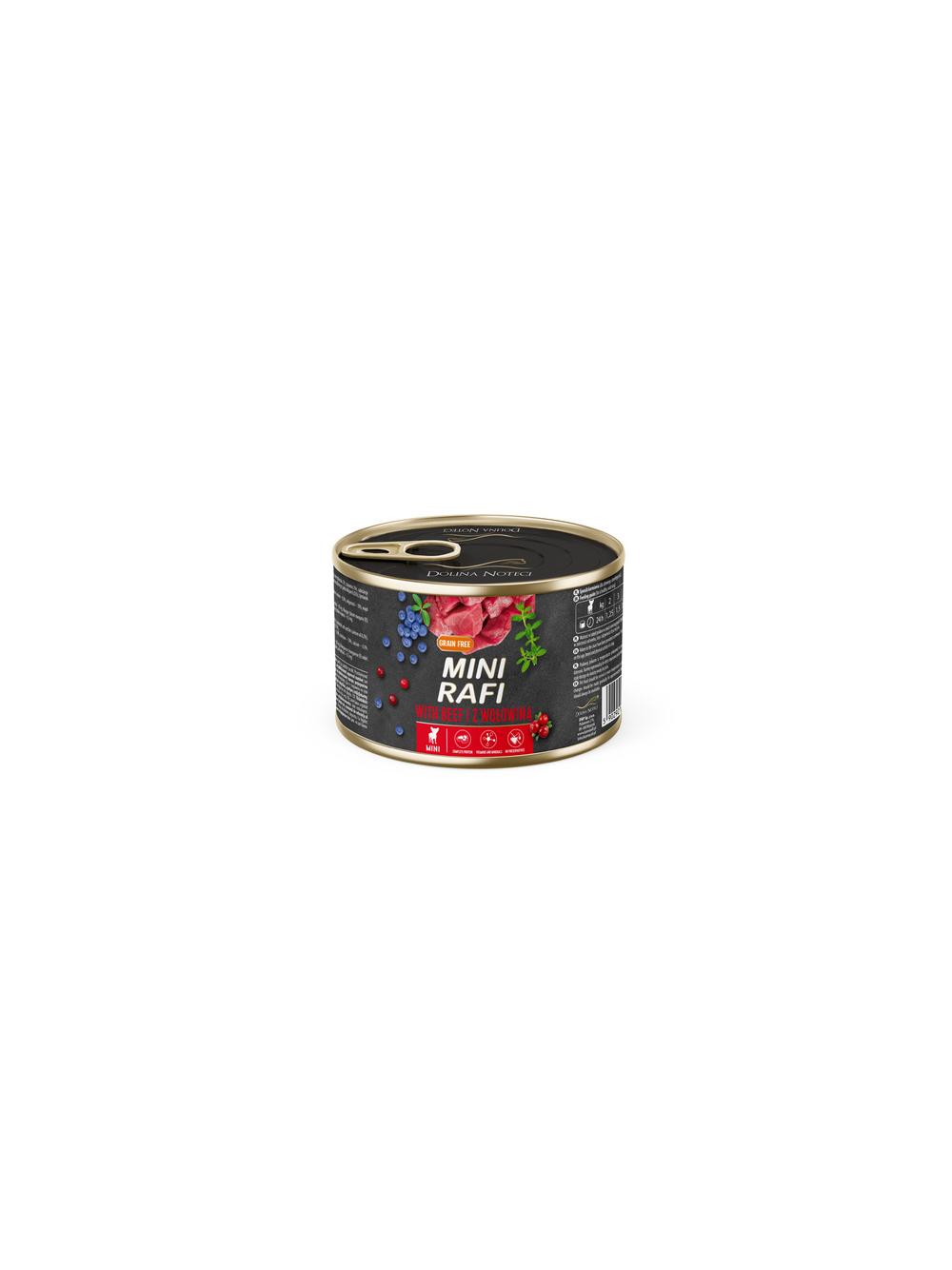 DOLINA NOTECI Mini Rafi z wołowiną 185g