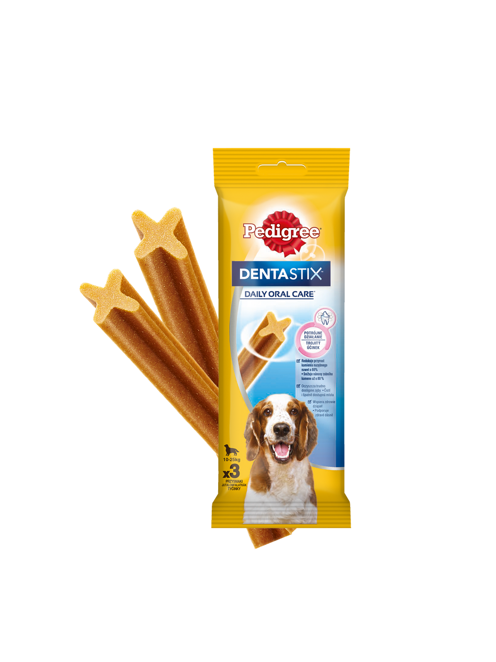 PEDIGREE DentaStix (średnie rasy) przysmak dentystyczny dla psów 3 szt. - 77g