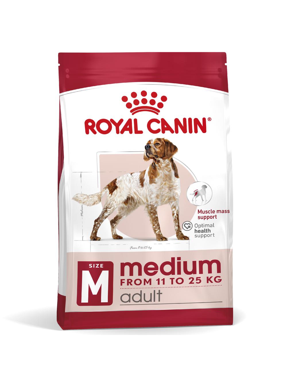 ROYAL CANIN®   Medium Adult 14,6 kg karma sucha dla psów dorosłych ras średnich, do 7 roku życia / Opakowanie uszkodzone (9529) !!!