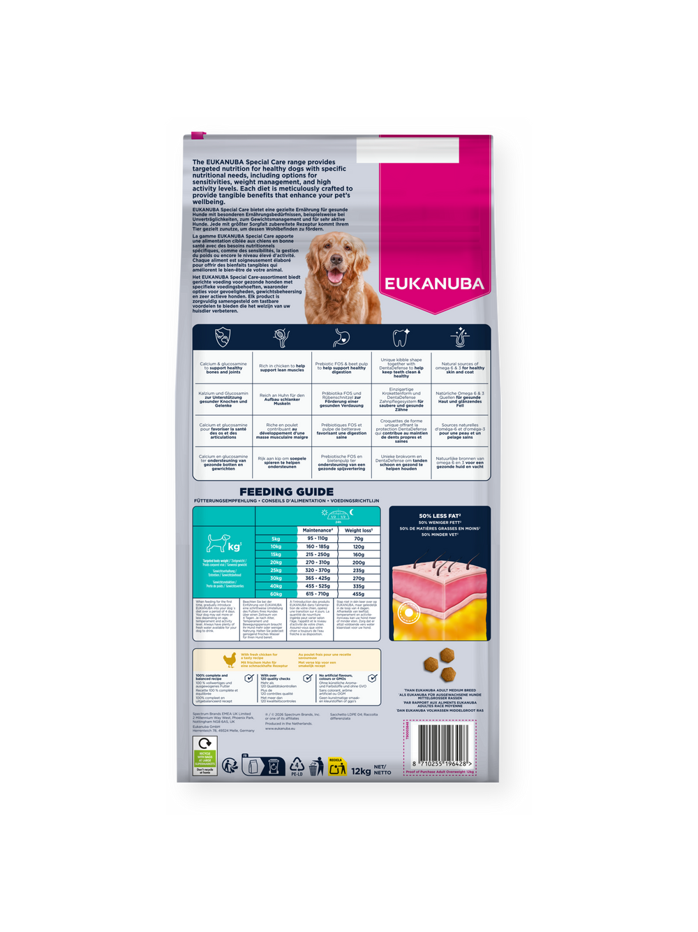 EUKANUBA Daily Care Overweight Adult Dog 12kg