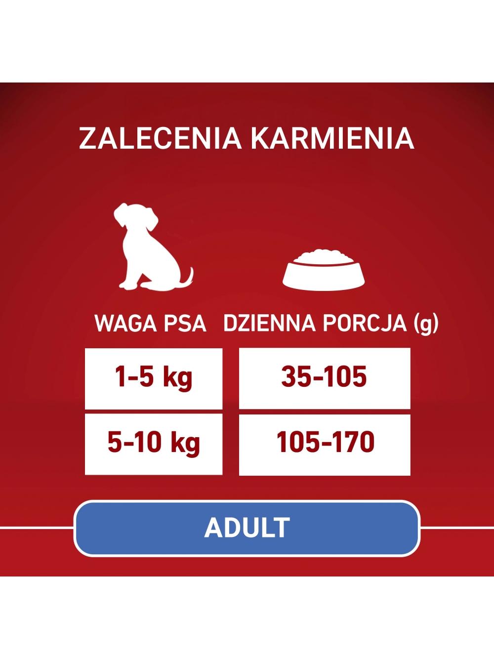 Purina One Adult Mini/Small Karma dla dorosłych psów bogata w wołowinę z ryżem 1,5 kg/Opakowanie uszkodzone (9372) !!!