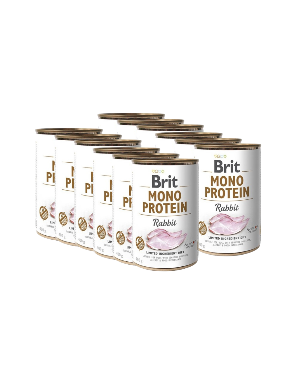 BRIT MONO PROTEIN RABBIT 12x400g