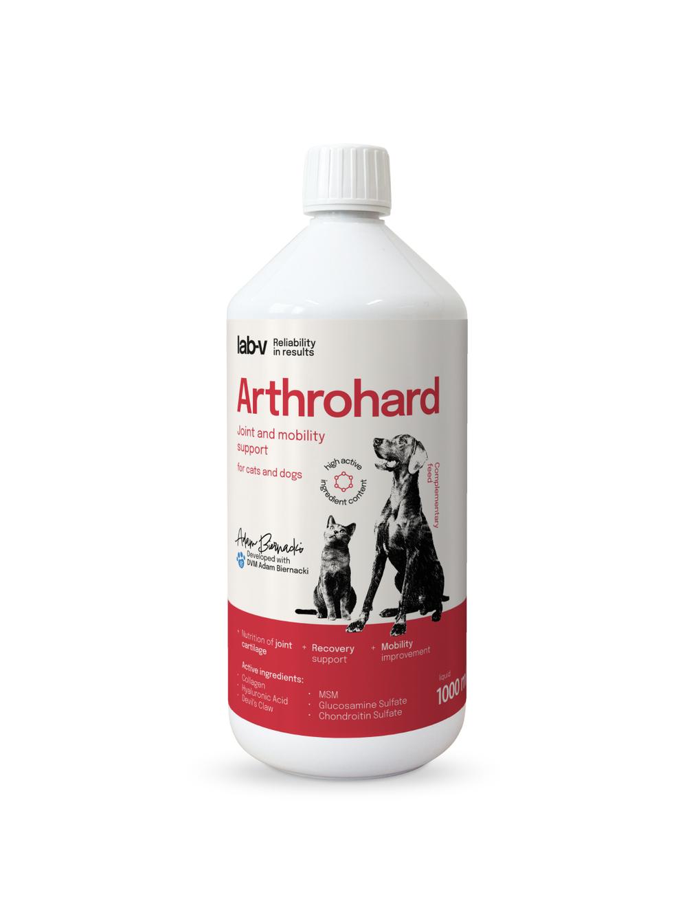 Lab-v Arthrohard 1000ml Preparat na wsparcie stawów dla psa i kota