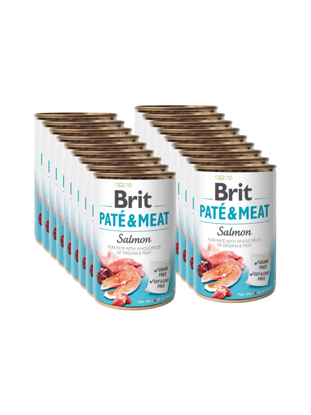 BRIT PATE & MEAT SALMON 18x400g