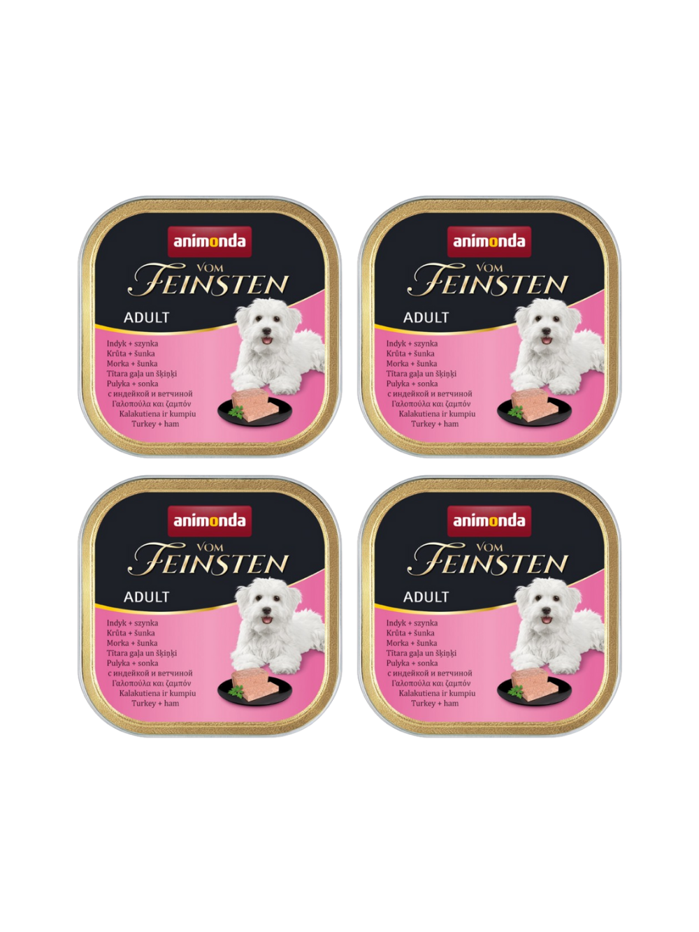 ANIMONDA Dog Vom Feinsten Adult indyk z szynką 22x150g