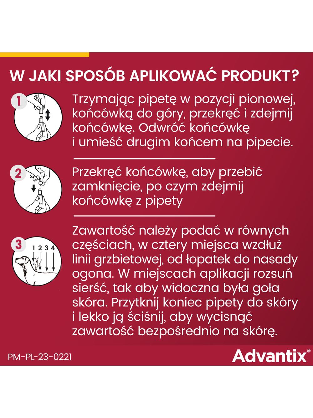 Advantix - dla psów 10-25kg (4 pipety x 2,5ml)