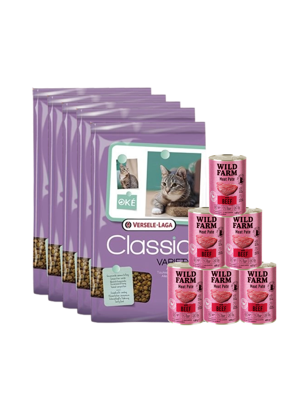 VERSELE-LAGA Classic Cat Variety 5x4kg + GRATIS!