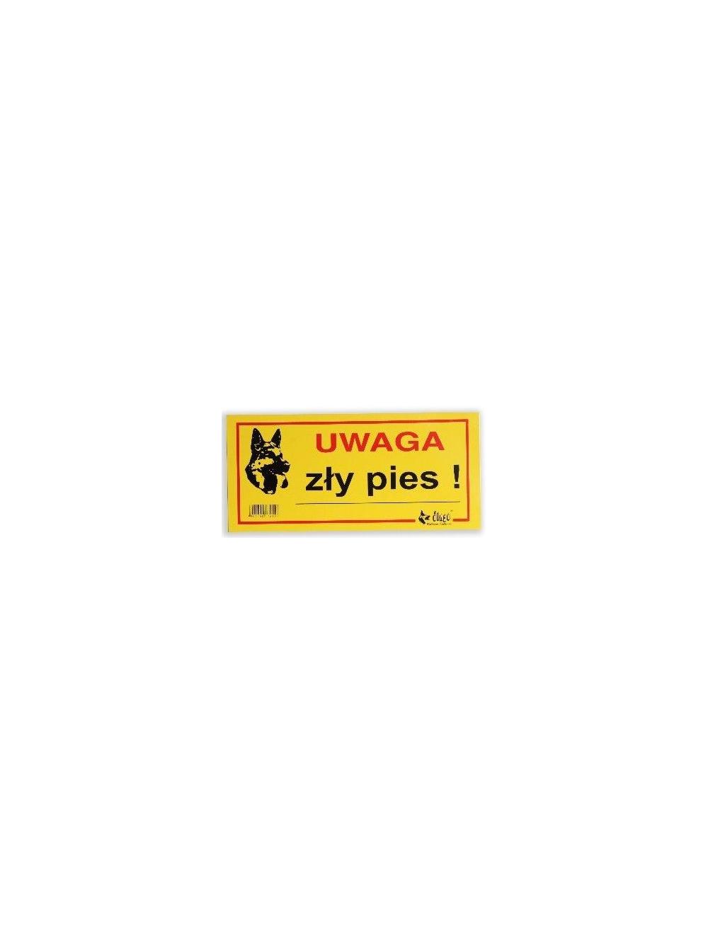 DINGO tabliczka ostrzegawcza "UWAGA ZŁY PIES"