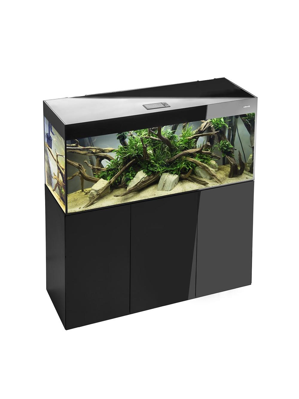 AQUAEL ZESTAW GLOSSY ST 120 D&N CZARNY + SZAFKA GLOSSY