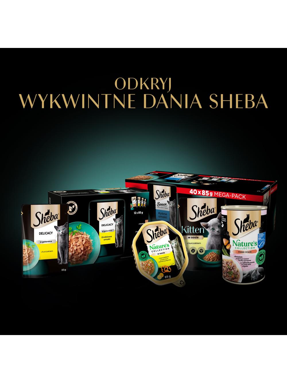 SHEBA Selection Select Slices Drobiowe Smaki saszetki  40x85g