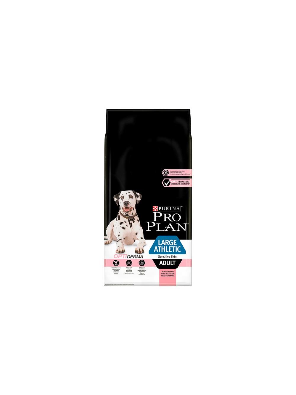 Purina Pro Plan Large Adult Athletic Optiderma, łosoś i ryż 14kg  + niespodzianka dla psa GRATIS!