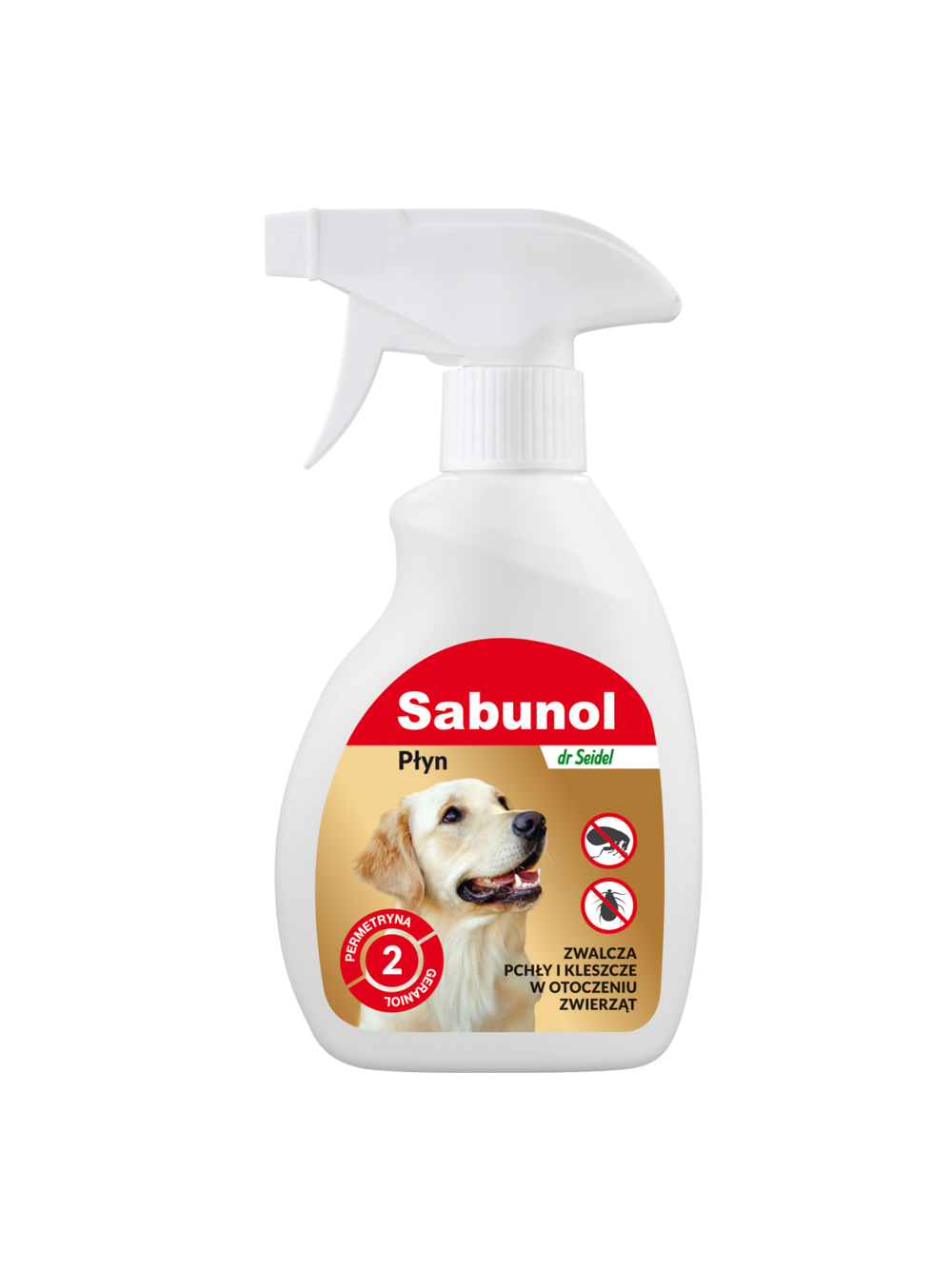 SABUNOL- Płyn do zwalczania pcheł w otoczeniu zwierząt 250ml+TRIXIE Szczypce do usuwania kleszczy 9cm