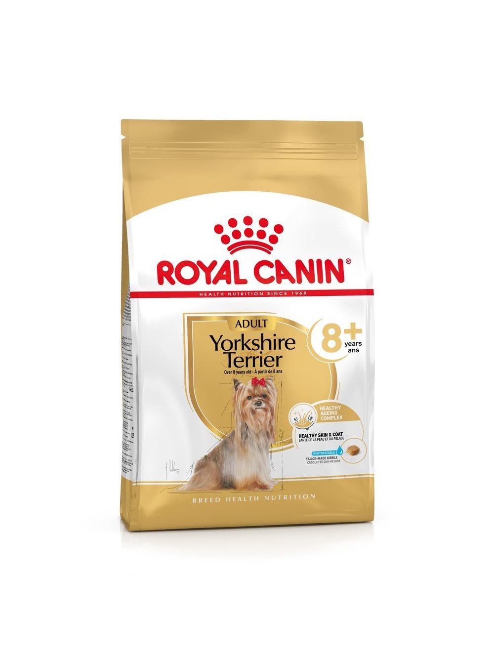 ROYAL CANIN Yorkshire Terrier Adult 8+ 3kg-karma sucha dla dojrzałych psów rasy yorkshire terrier, powyżej 8 roku życia