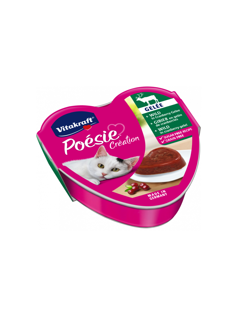 Vitakraft POESIE mokra karma dla kota dziczyzna z żurawiną 85g