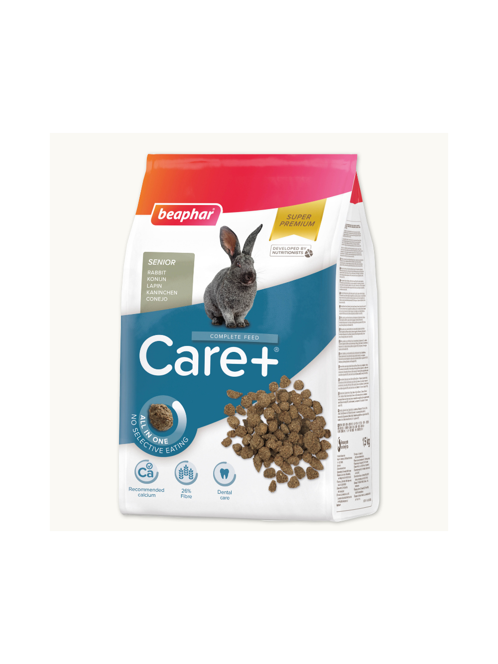 BEAPHAR-Care+ Rabbit 1,5kg - karma Super Premium dla królików seniorów powyżej 6lat