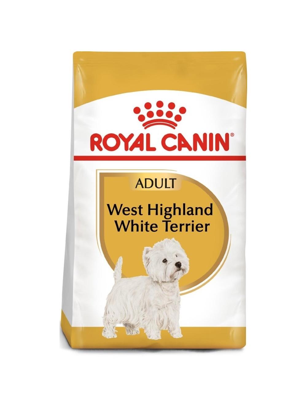 ROYAL CANIN West Highland White Terrier Adult 3kg karma sucha dla psów dorosłych rasy west highland white terrier / opakowanie uszkodzone (7982)!!
