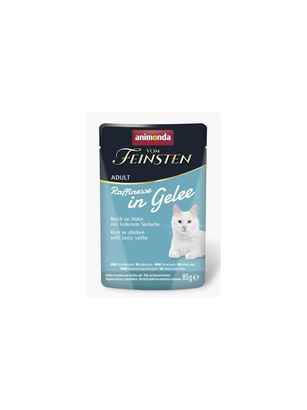 ANIMONDA Vom Feinsten Raffinesse kurczak z czarniaki w galarecie 85g