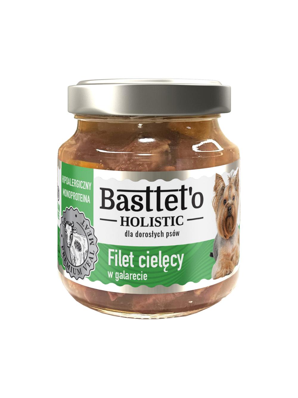 Basttet'o Holistic filet cielęcy w galarecie dla psów 130g