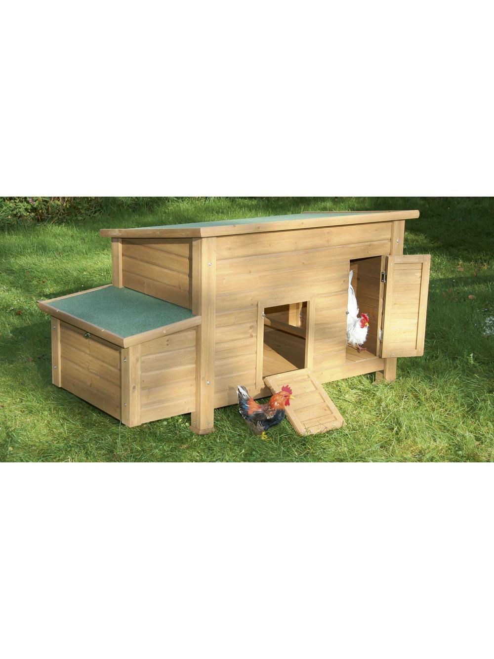 KERBL Domek dla kur drewniany Florentina, 146 x 74 x 80 cm