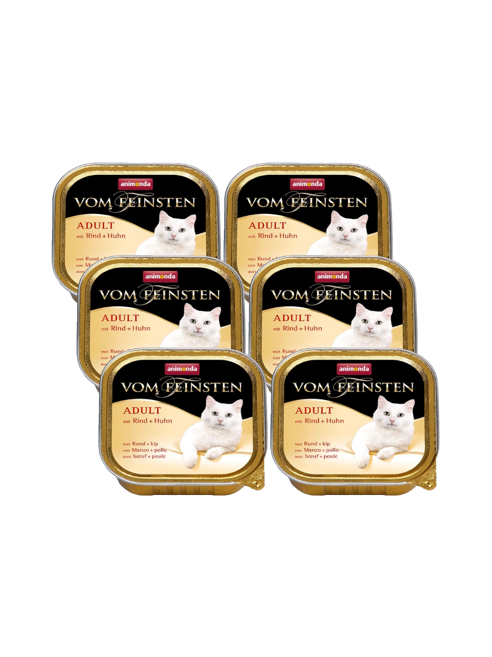 ANIMONDA Cat Vom Feinsten adult cat smak: wołowina + kurczak 6x100g