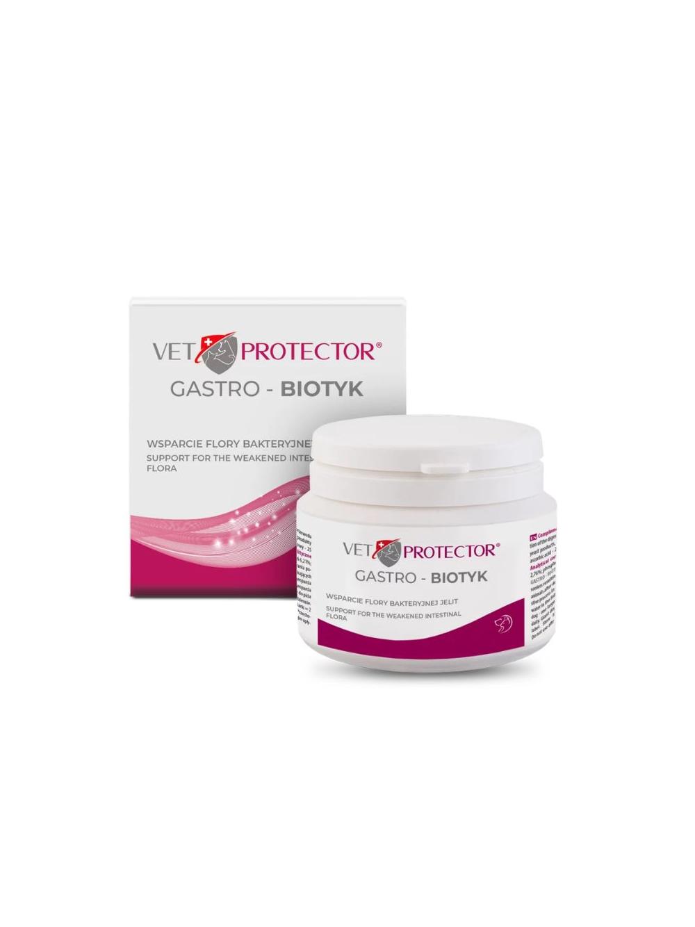 VET PROTECTOR® GASTRO – BIOTYK – multibiotyk dla psa i kota 60 g