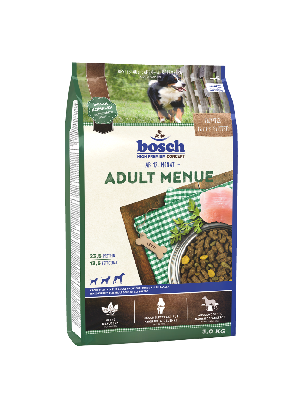 Bosch Adult Menue 3kg + niespodzianka dla psa GRATIS