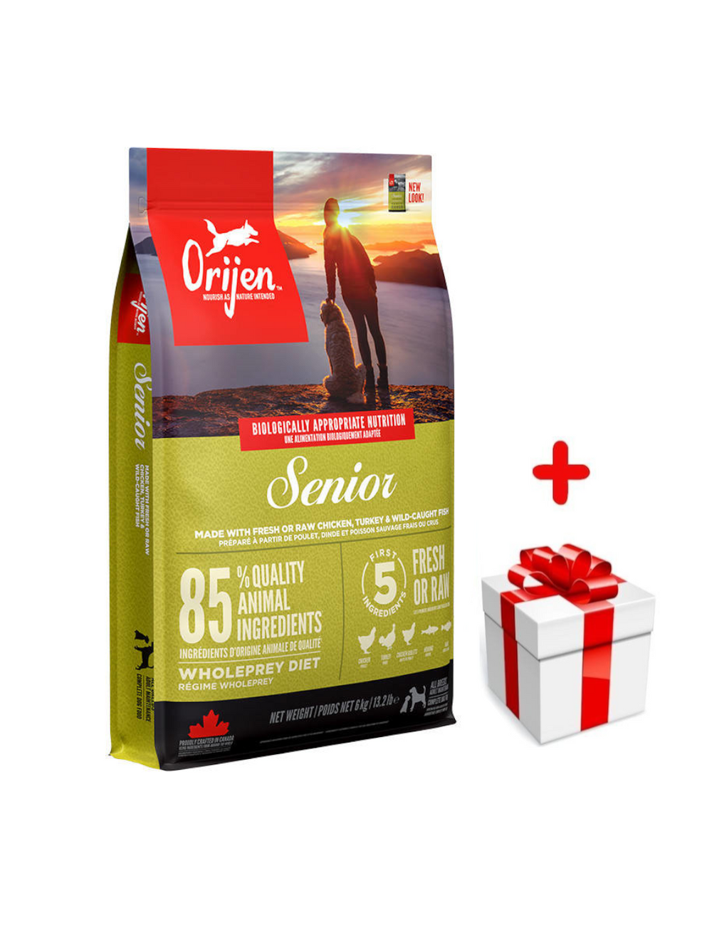 ORIJEN Dog Senior 6kg + niespodzianka dla psa GRATIS!