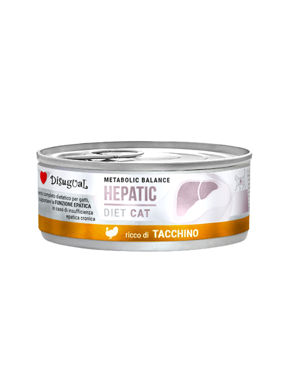 Disugual Karma mokra dla kota Weterynaryjna HEPATIC Indyk (dorosły) 85g