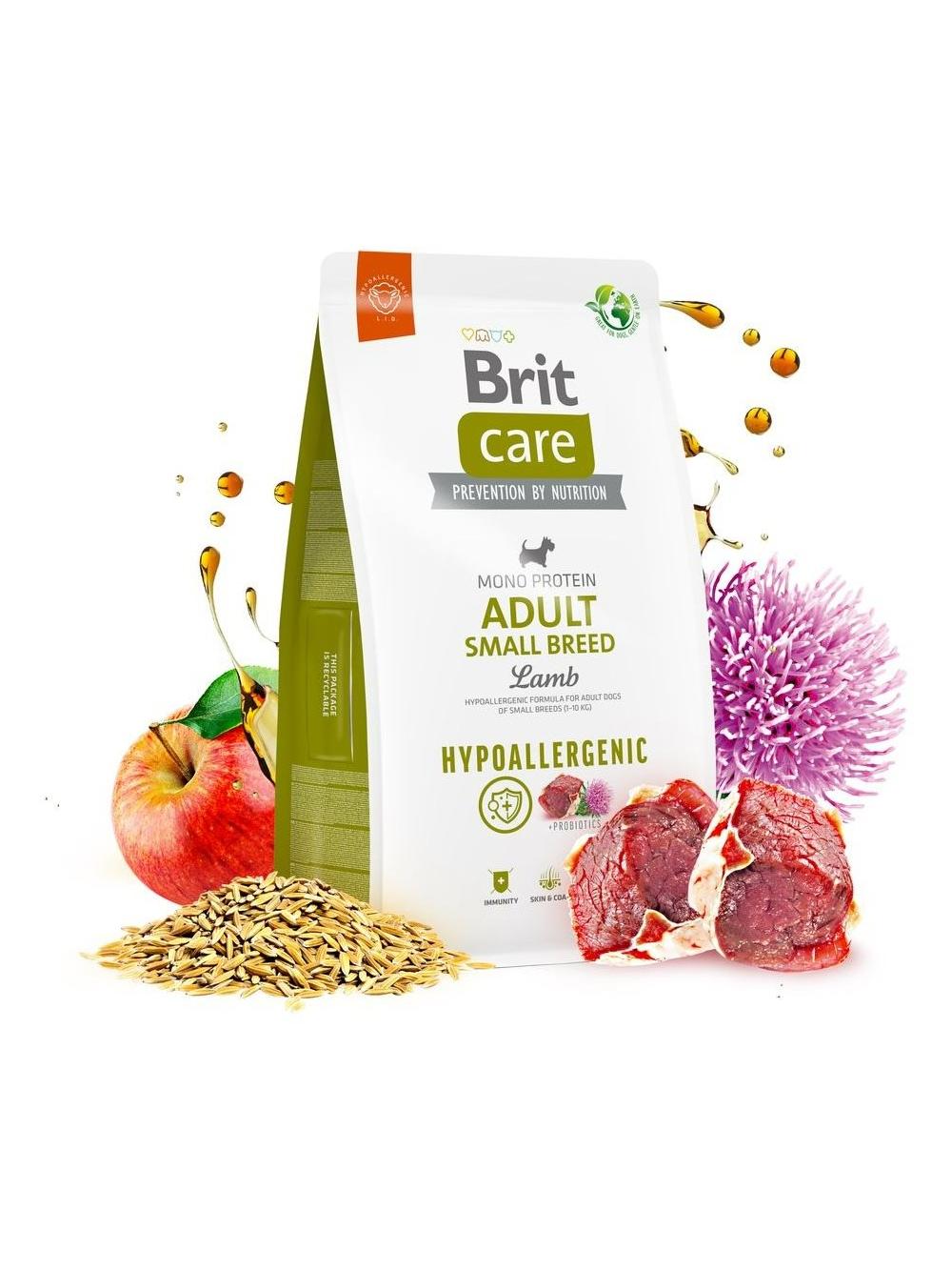 BRIT CARE Dog Hypoallergenic Adult Small Breed Lamb 3kg