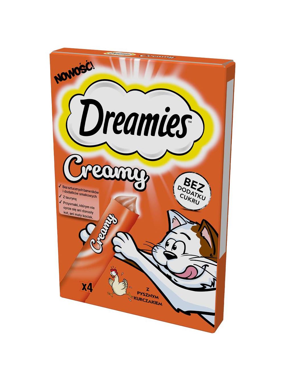 DREAMIES Creamy  Kurczak 4x10g