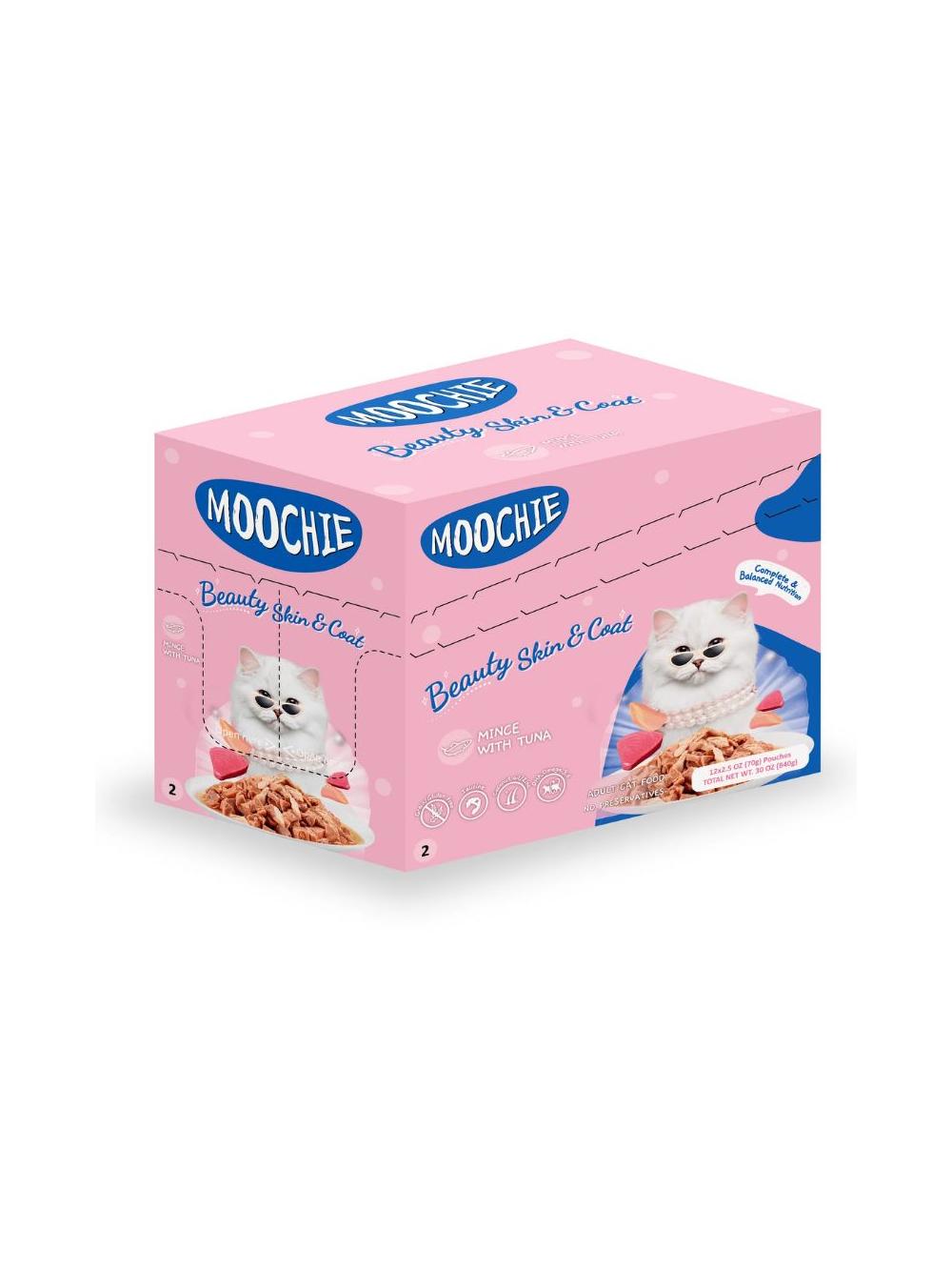 MOOCHIE Beauty Skin&Coat Mince With Tuna 70g piękna skóra i sierść