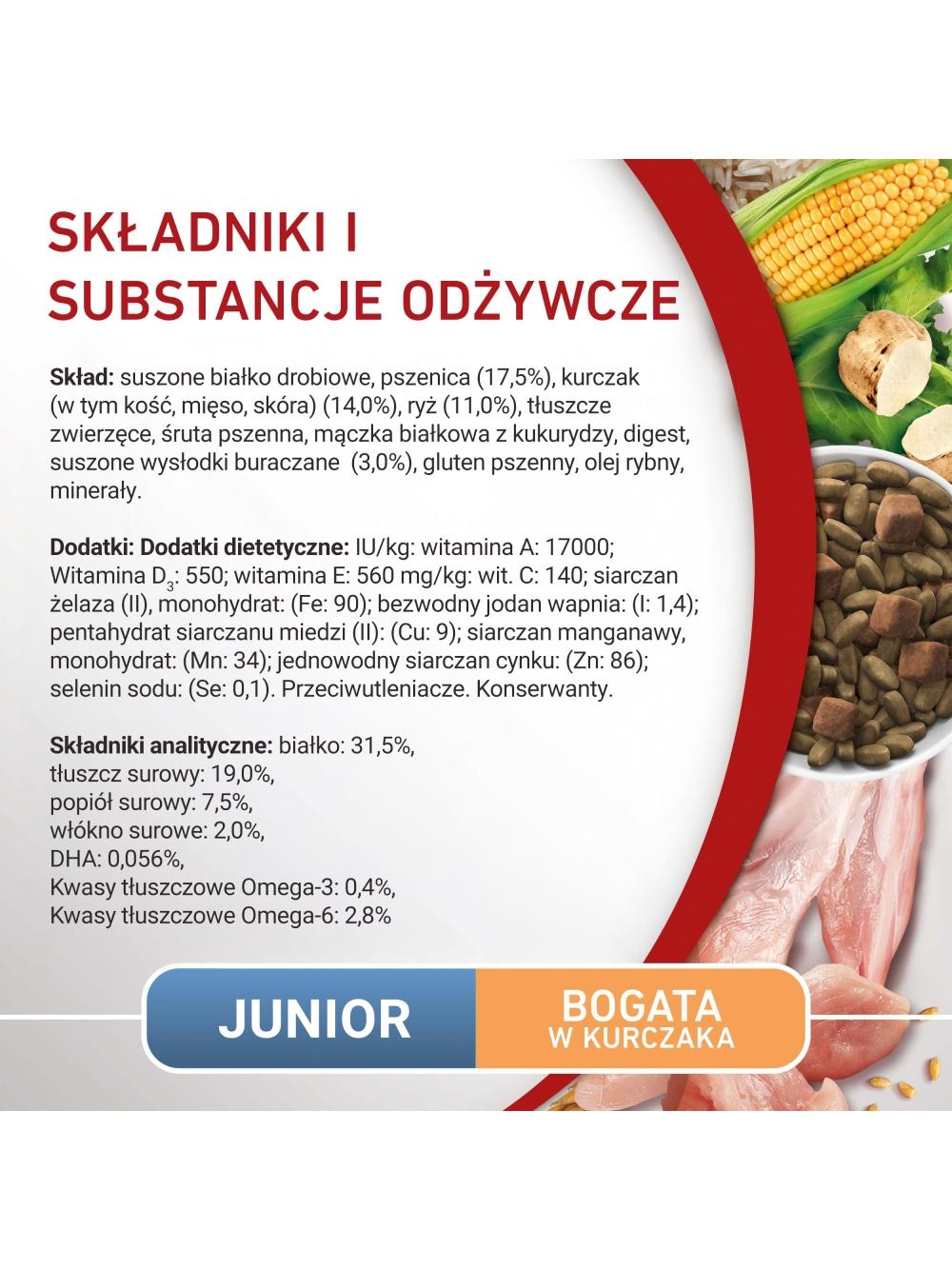 Purina One Junior Mini/Small Karma dla szczeniąt bogata w kurczaka z ryżem 800 g
