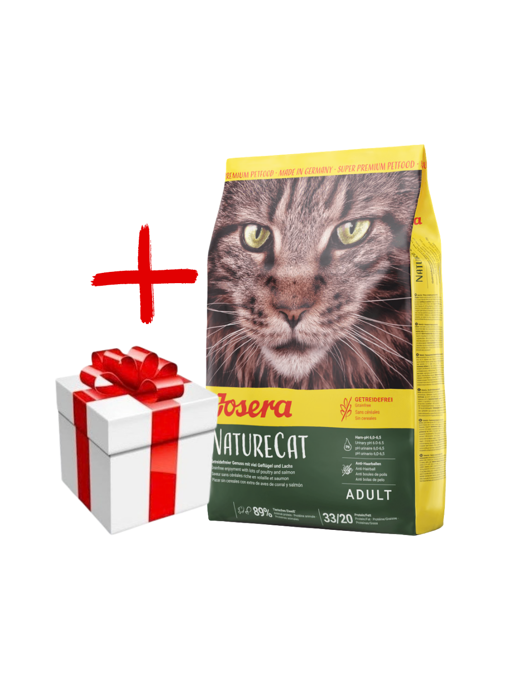 JOSERA NatureCat 2kg + NIESPODZIANKA DLA KOTA GRATIS!