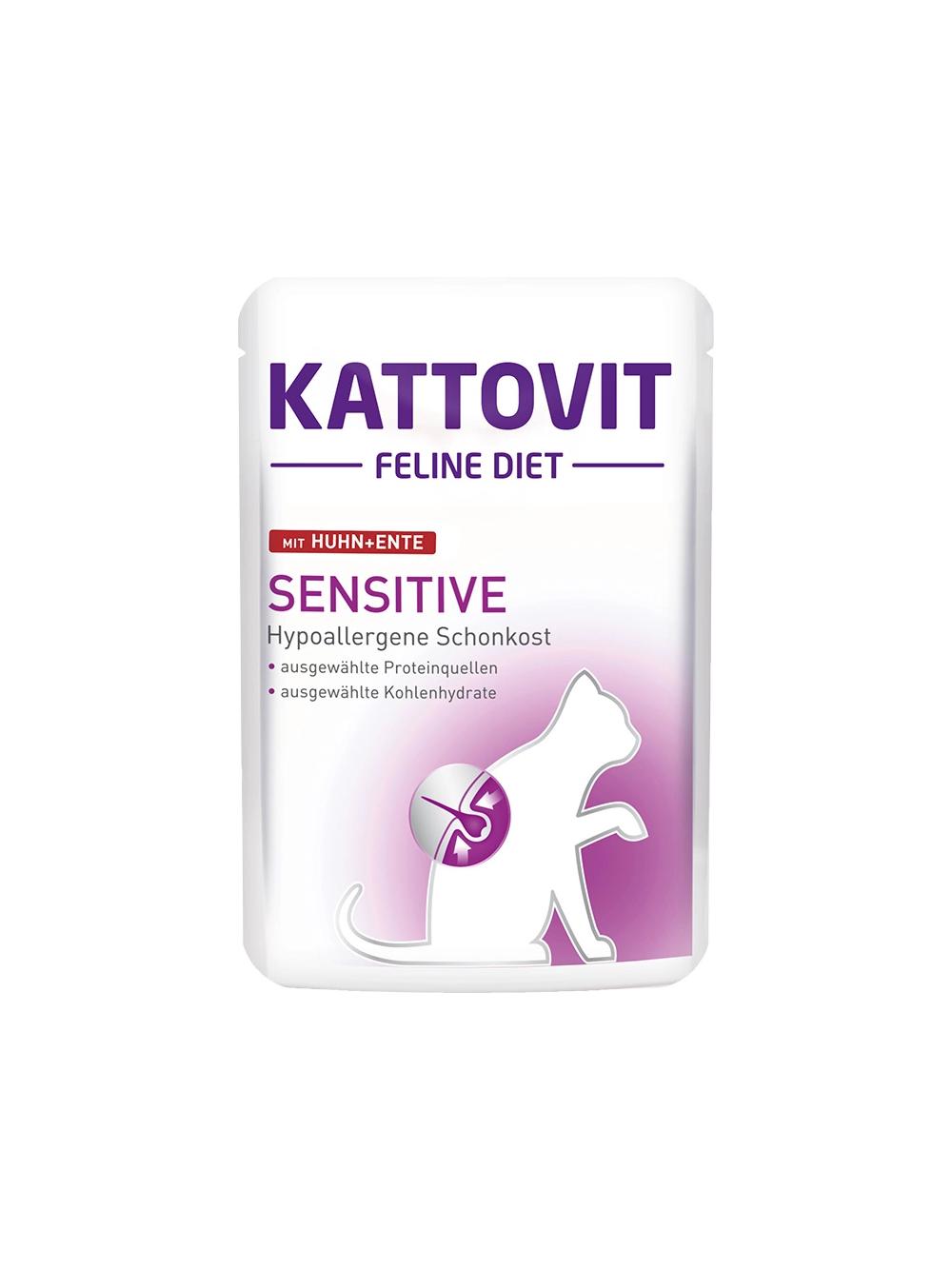 Kattovit Sensitive kurczak+kaczka 85g saszetka