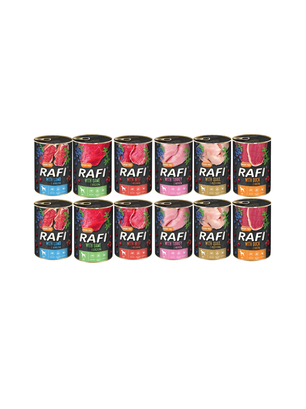DOLINA NOTECI Rafi dla psa mix smaków 12x400g