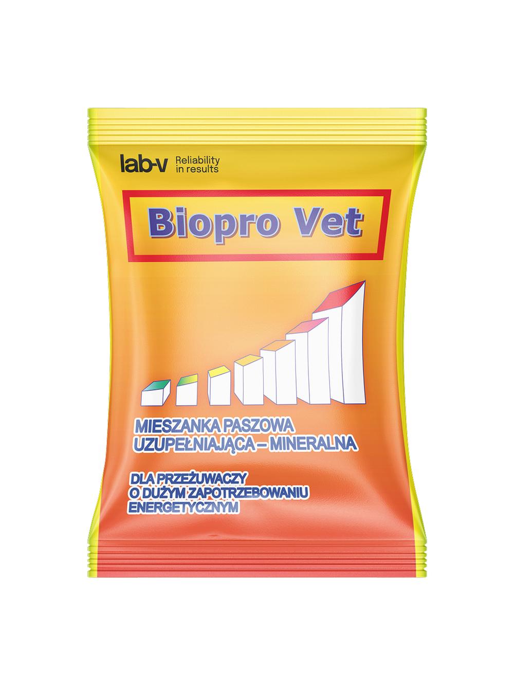 Lab-v Biopro Vet - Mieszanka Paszowa Uzupełniająca Mineralna Dla Przeżuwaczy O Dużym Zapotrzebowaniu Energetycznym 120g