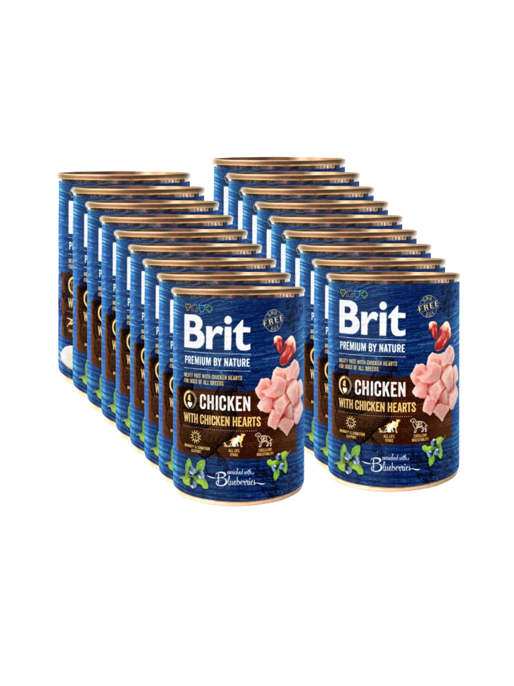 Brit Premium by Nature Chicken With Chicken Hearts 18x400g