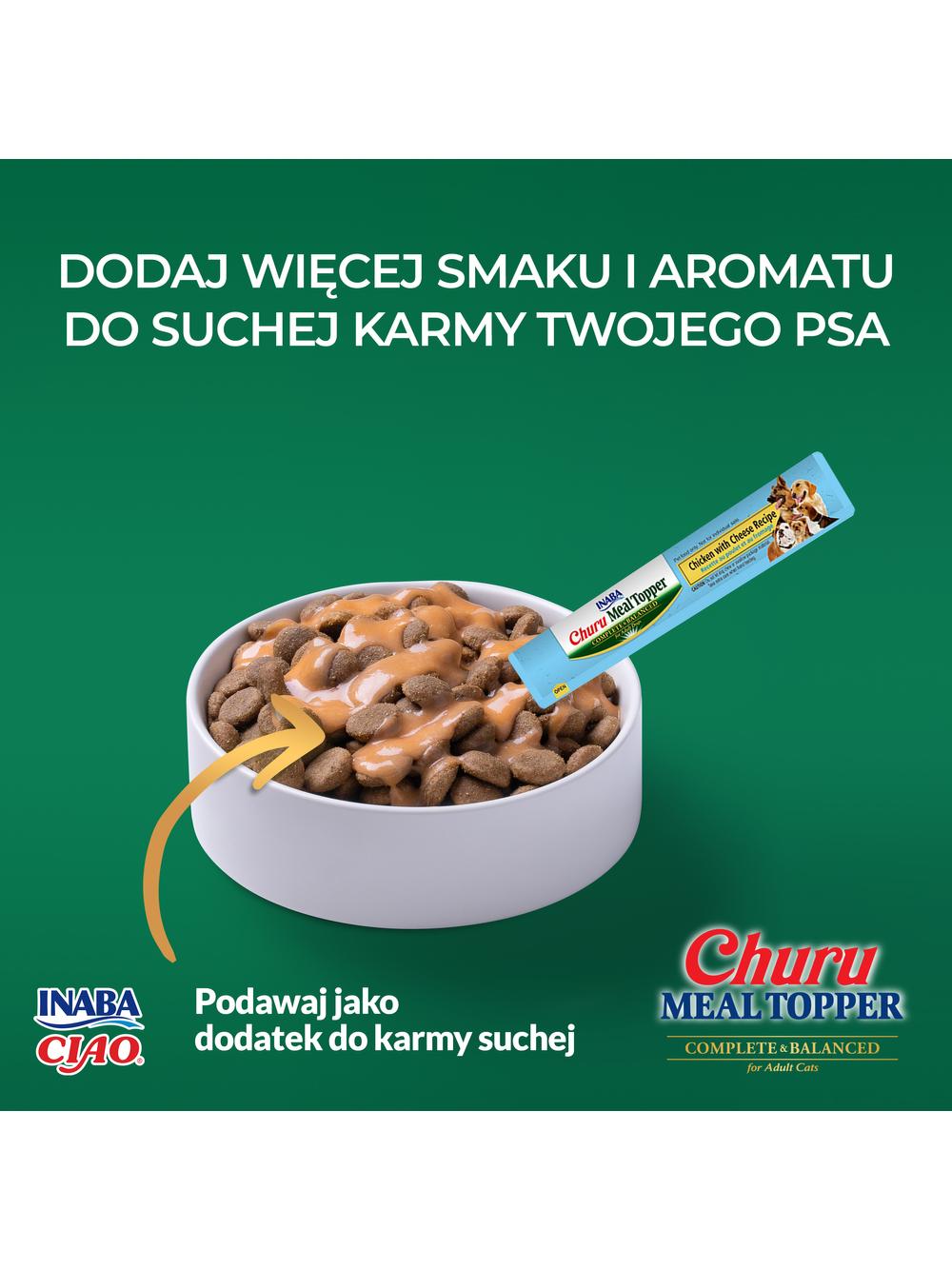 INABA  Dog Meal Topper Chicken With Cheese Recipe 4x14 (56g)