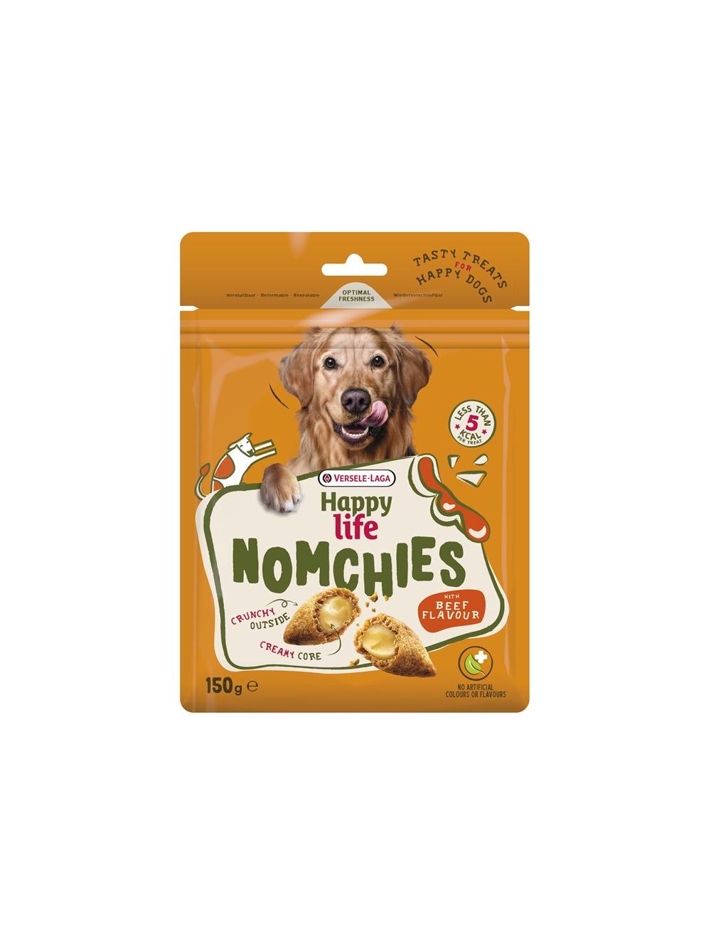 VERSELE LAGA Happy Life Snack NOMCHIES with CHEEKY CHEESE 150g - przysmak wspierający zdrowie stawów z algami i małżami
