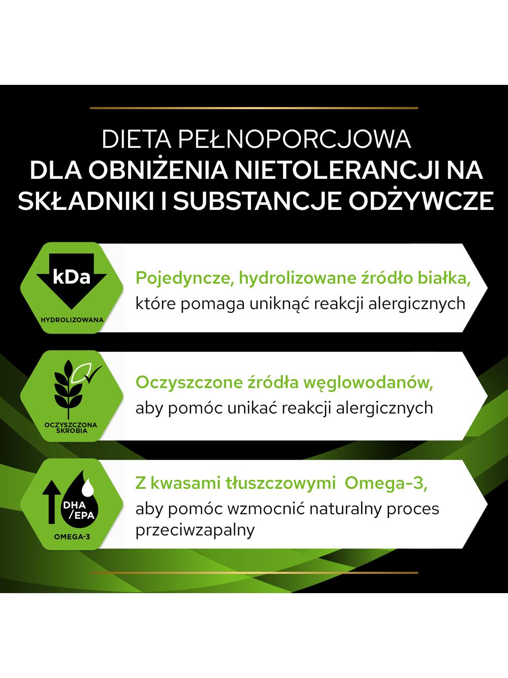 PRO PLAN Veterinary Diets  HA Hypoallergenic Karma sucha dla psa 1,3kg/ Opakowanie uszkodzone (3932,7250) !!!