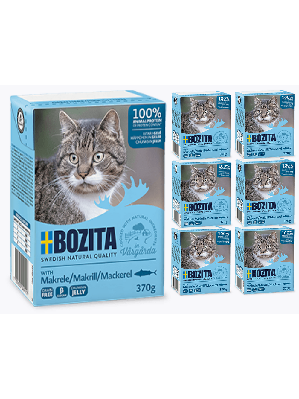 BOZITA Cat Makrela W Galaretce 6 x 370g