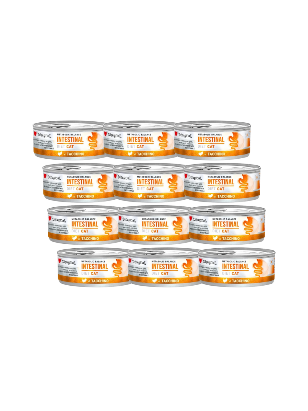 Disugual Karma mokra dla kota Weterynaryjna INTESTINAL Indyk (dorosły) 12x85g