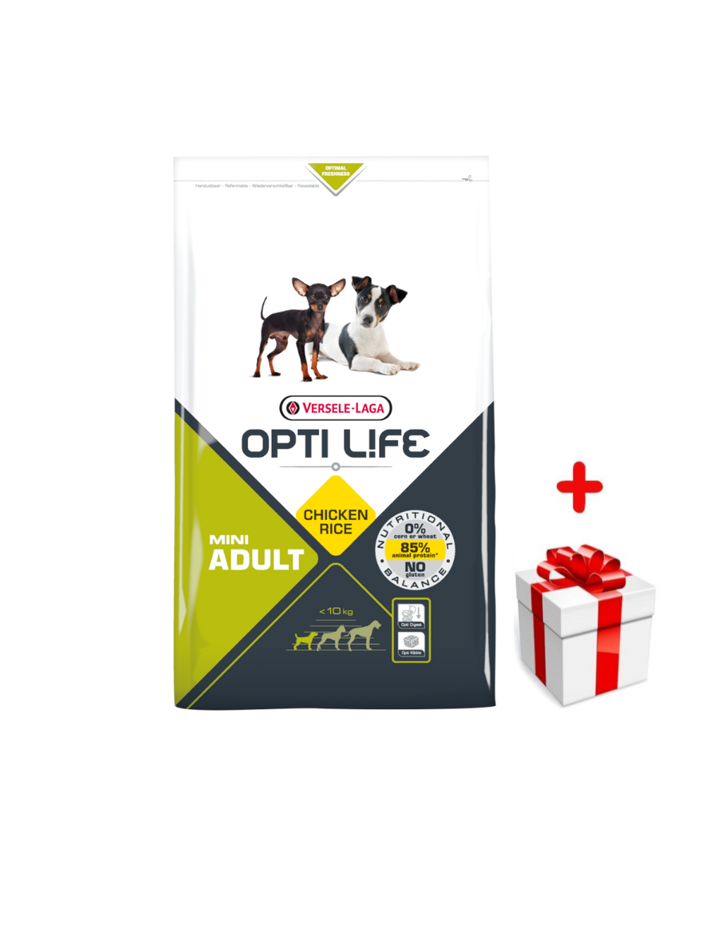 VERSELE-LAGA Opti Life Adult Mini 7,5kg - z kurczakiem - dla małych ras + niespodzianka dla psa GRATIS!