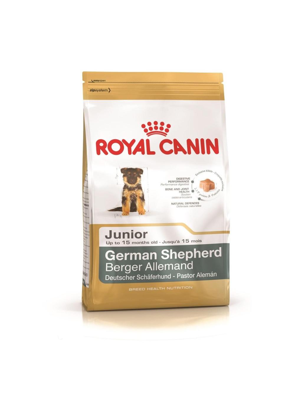 ROYAL CANIN German Shepherd Puppy 12kg karma sucha dla szczeniąt do 15 miesiąca, rasy owczarek niemiecki  + niespodzianka dla psa GRATIS!
