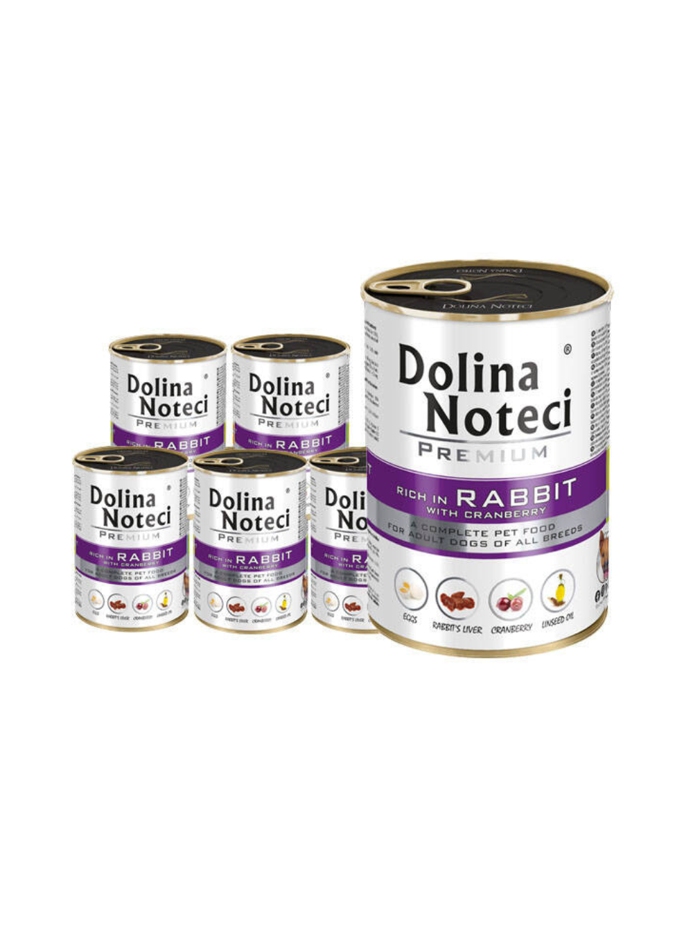 Dolina Noteci Premium Królik z żurawiną 24x400g